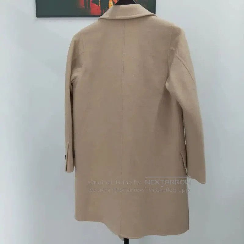 Max Mara MaxMara Khaki Wool Long Coat for Women . Size M / US 6-8 / IT 42-44 - 2 Thumbnail