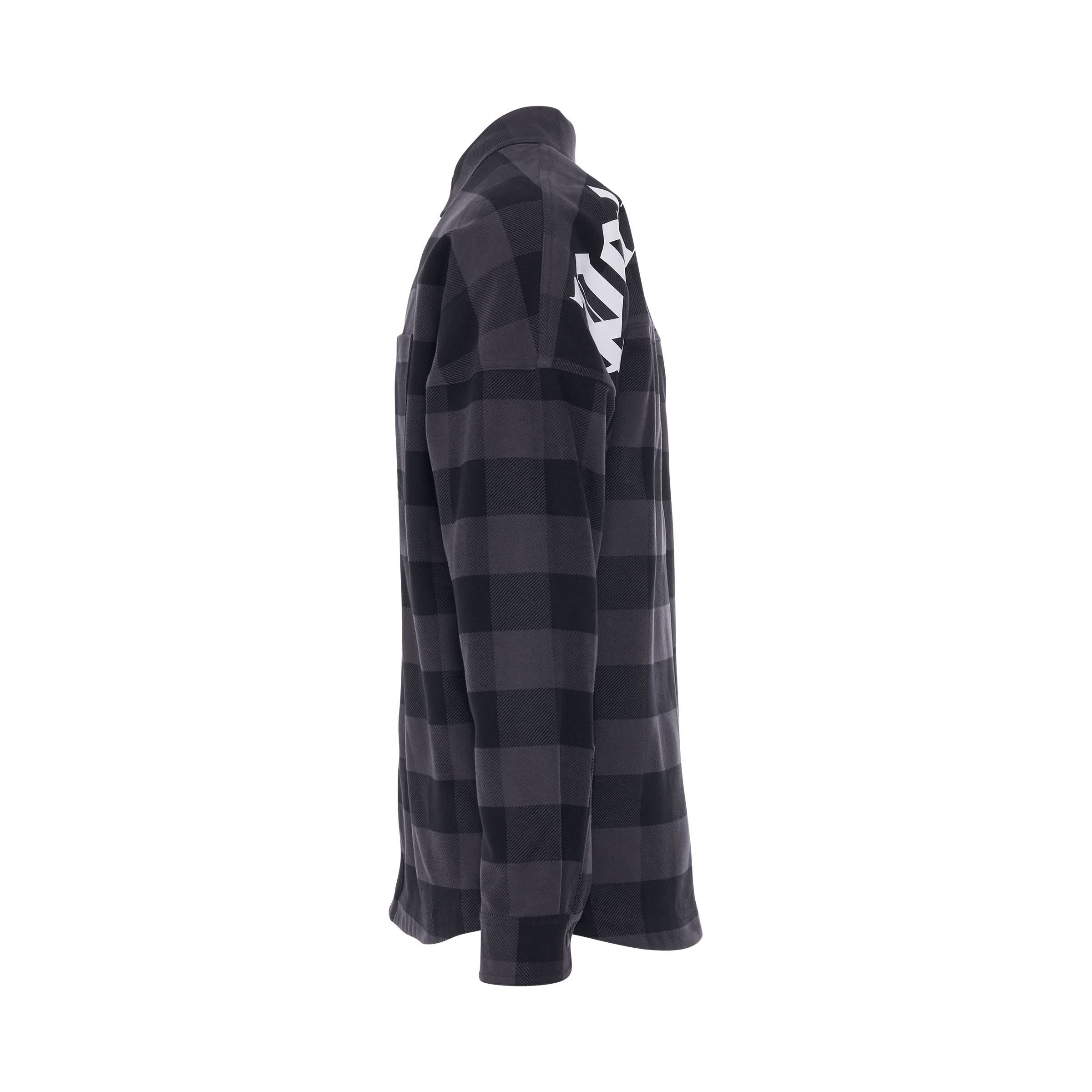 Palm Angels o1in1s0225 Q:1 / Classic Logo Overshirt in Black White Size US S / EU 44-46 / 1 - 3 Thumbnail