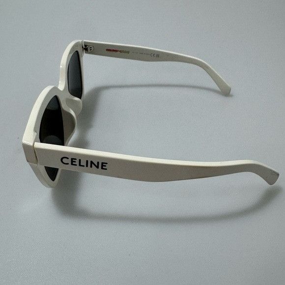 Celine Celine Monochroms 03 56MM Square Sunglasses White Size ONE SIZE - 3 Thumbnail
