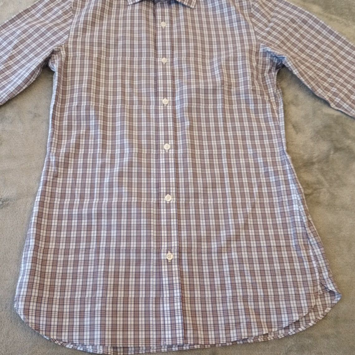 Bonobos Bonobos Shirt Mens 15 Blue Plaid Long Sleeve Button Up Tailored Dress Shirt Mens Size US M / EU 48-50 / 2 - 4 Thumbnail