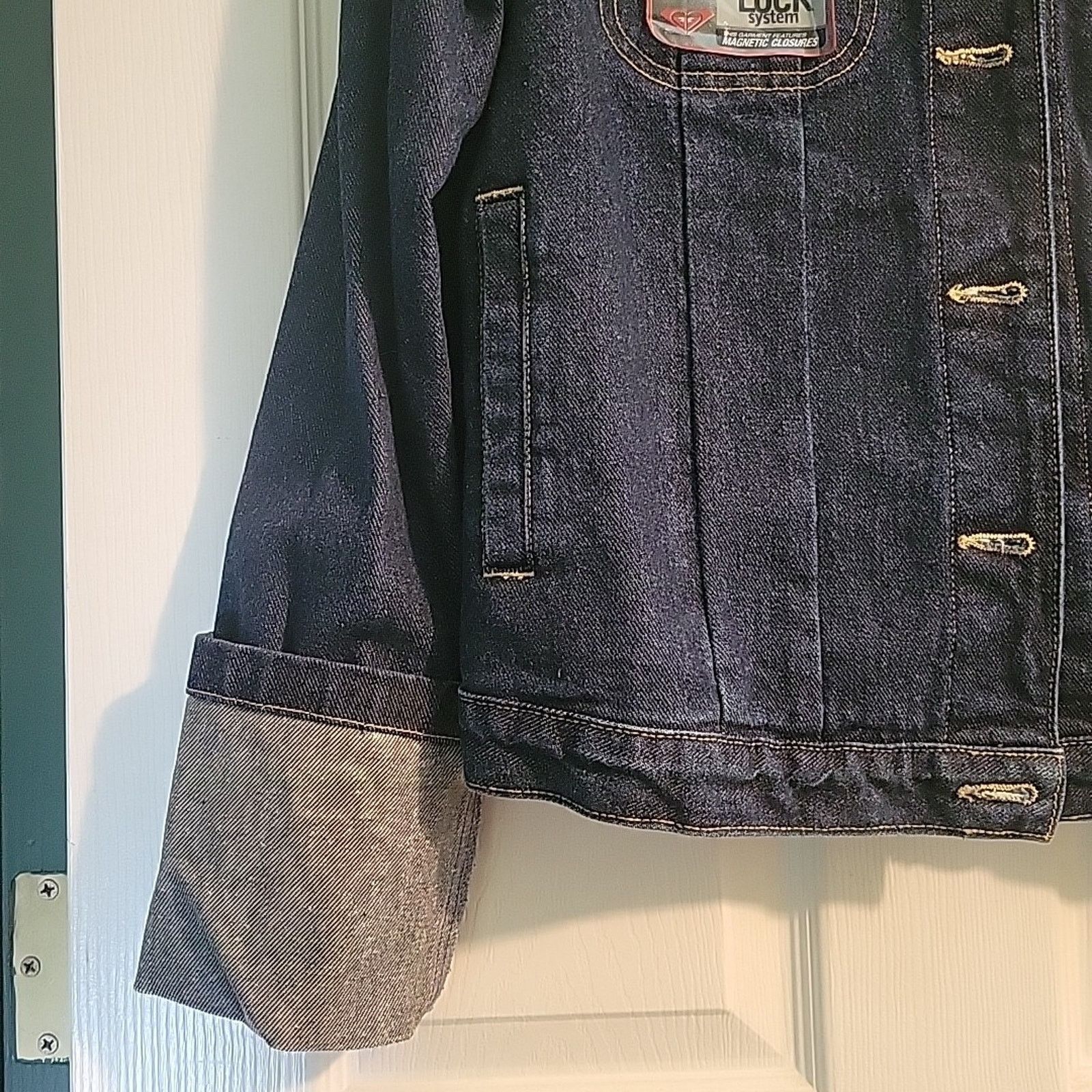 Quiksilver Roxy NWT Quiksilver Blue Denim Unlined Jacket Large Size L / US 10 / IT 46 - 6 Thumbnail