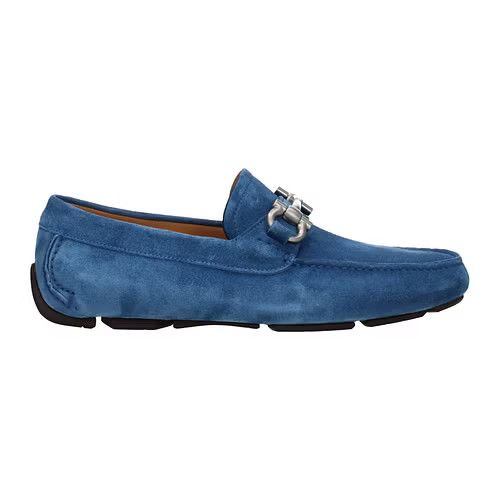 image of Salvatore Ferragamo Ob1O1E0424 Loafers In Blue, Men's (Size 6.5)