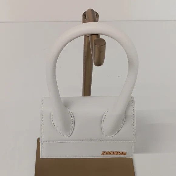 Jacquemus Jacquemus Le Chiquito Moyen Top-Handle Leather Bag - White Size ONE SIZE - 4 Thumbnail