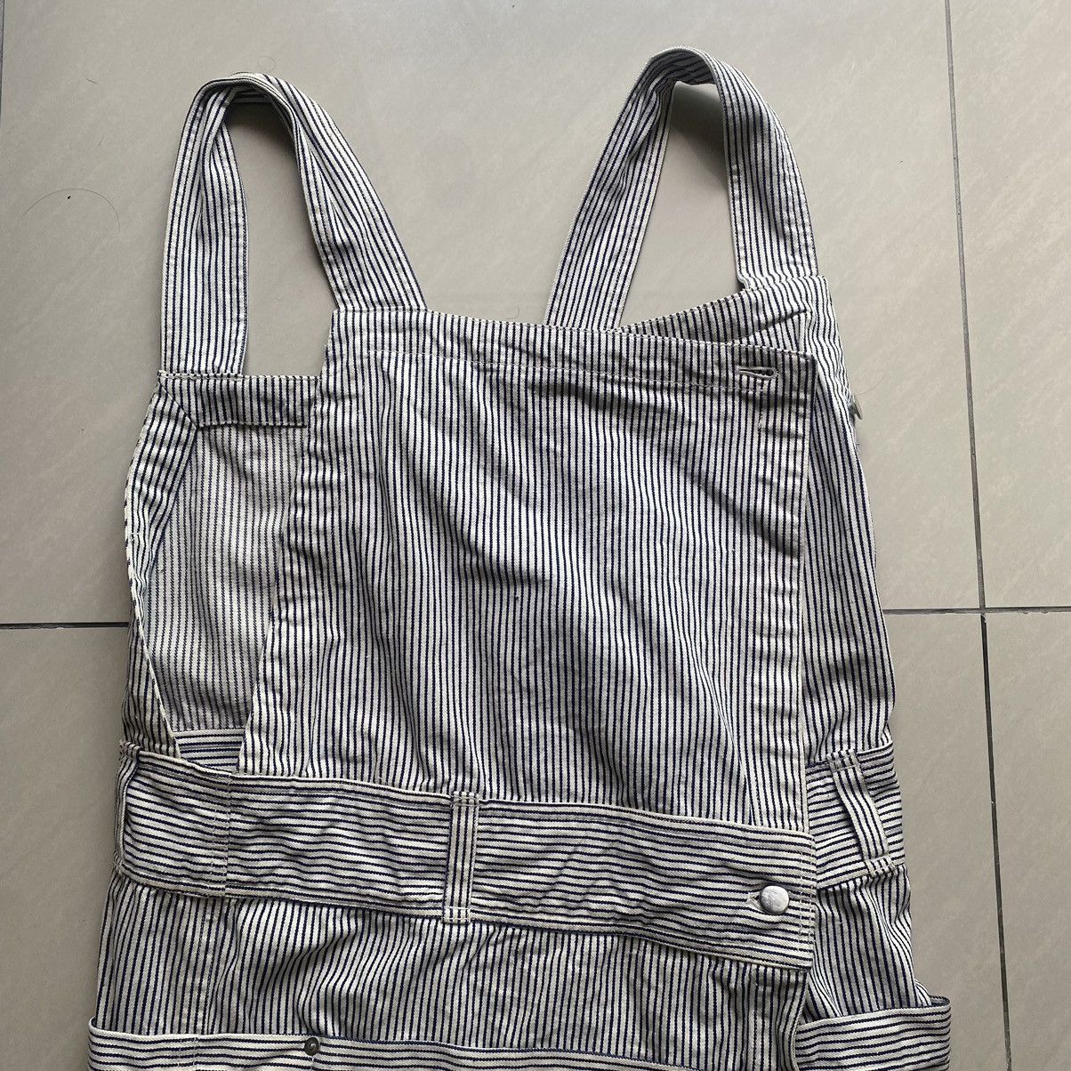 Issey Miyake Vintage Issey Miyake Hickory Stripe Overalls Dress Size S / US 4 / IT 40 - 8 Thumbnail