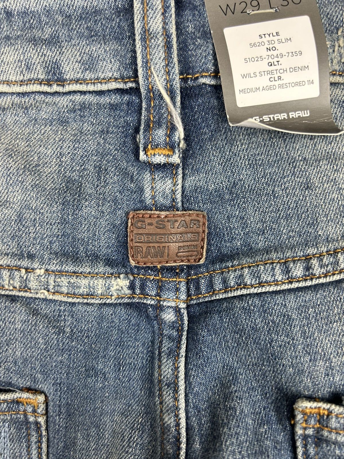 G-Star 5620 3D Zip Knee Skinny G-Star Denim Size US 29 - 10 Thumbnail