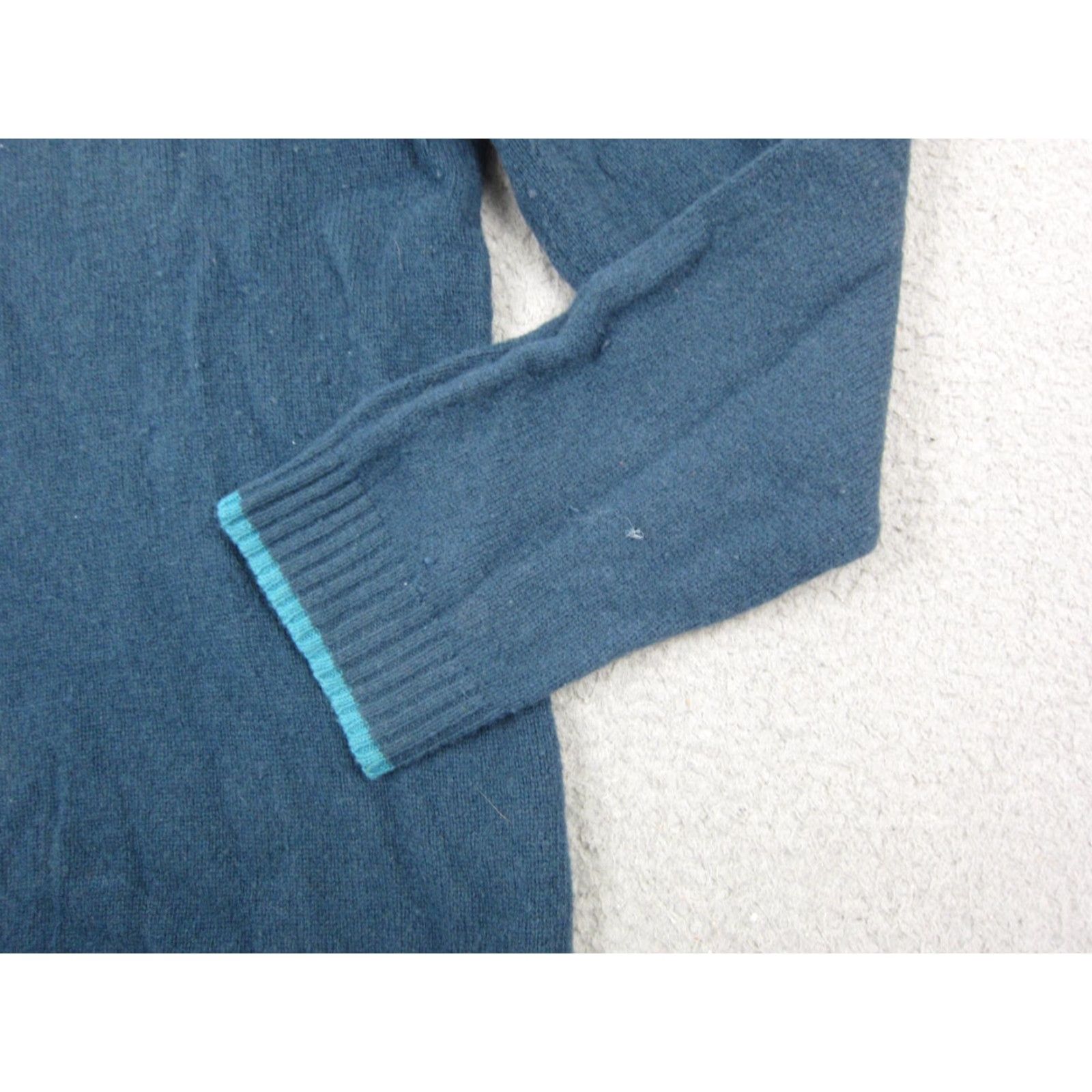 Old Navy VINTAGE Old Navy Sweater Women's XL Blue Turtleneck Wool Knit 90s Pullover Warm Casual Mens Womens Belts? Size XL / US 12-14 / IT 48-50 - 3 Thumbnail