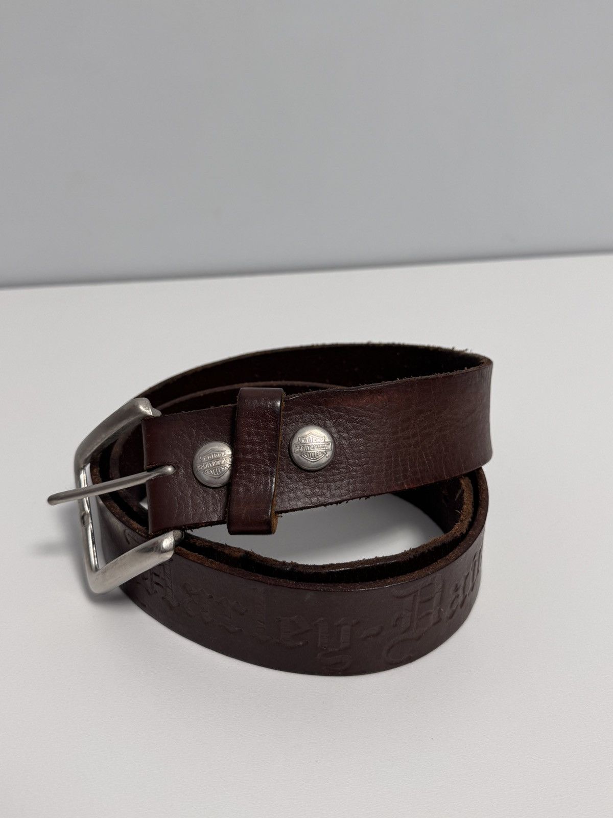 Vintage Harley Davidson Vintage Y2K style hype belt leather Size ONE SIZE - 1 Thumbnail