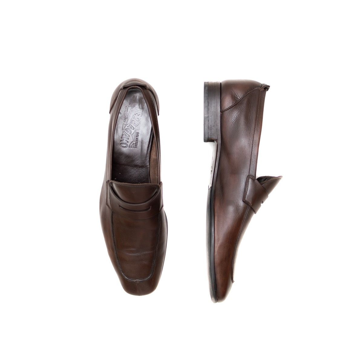 vintage Salvatore Ferragamo Brown leather tassel loafers Men’s Sz 10.5 Designer × Salvatore Ferragamo SALVATORE FERRAGAMO Brown  main image 4