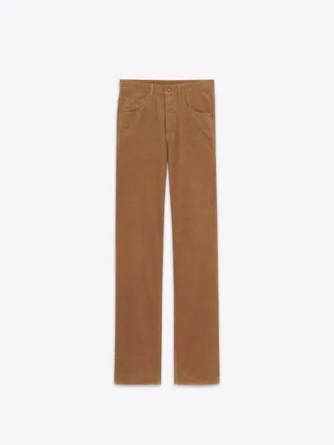 Saint Laurent Paris o1bcso1str1125 Long Baggy Jeans in Brown Size 28" / US 6 / IT 42 - 1 Thumbnail