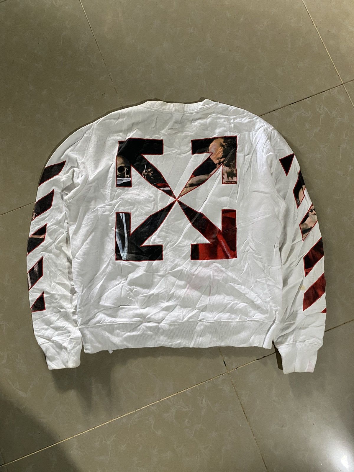 Off-White Off-White Caravaggio Crewneck Size US L / EU 52-54 / 3 - 2 Thumbnail
