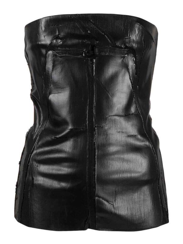 Rick Owens o1y0126 Denim Blouse in Black Size XS / US 0-2 / IT 36-38 - 1 Thumbnail