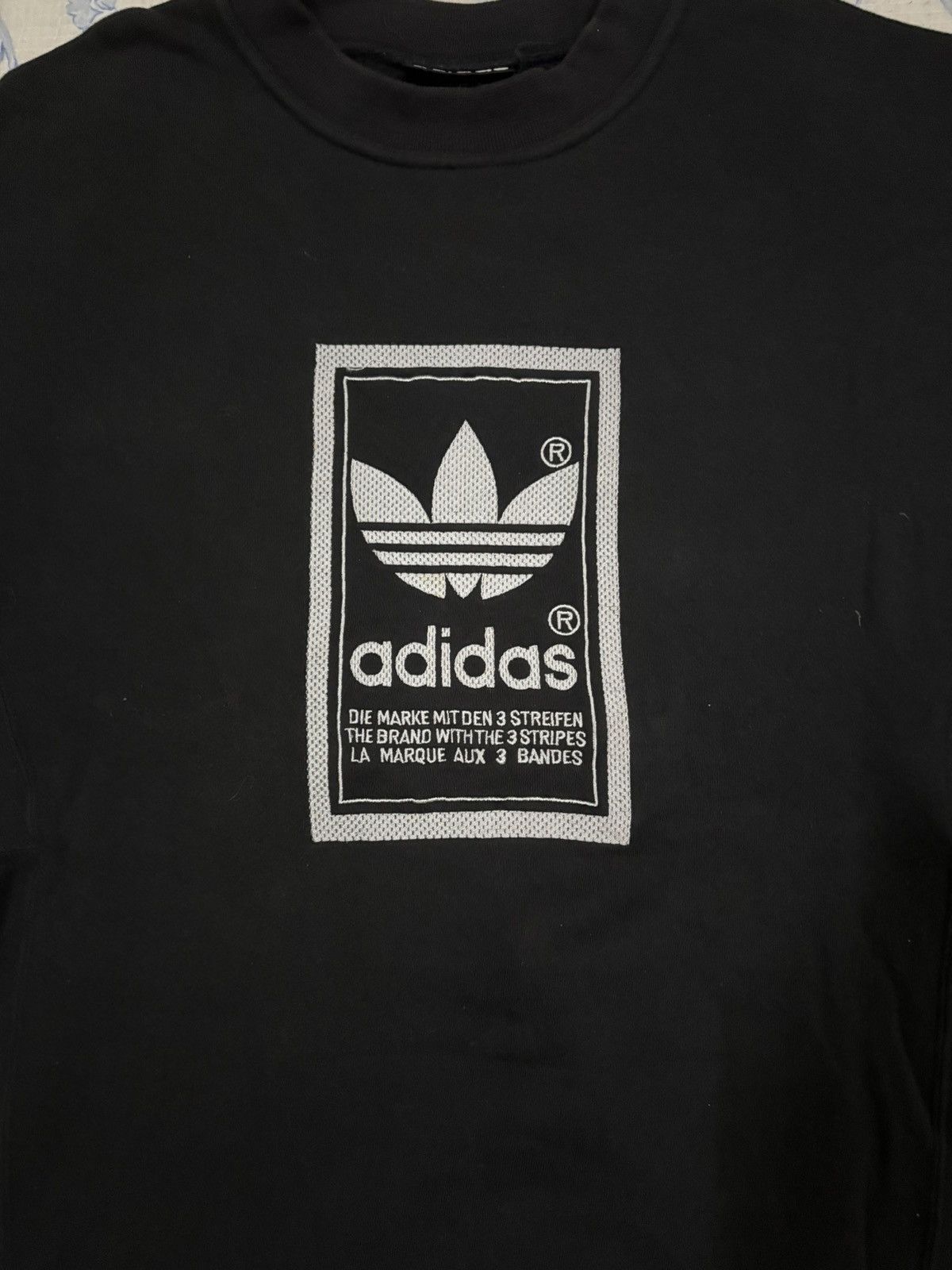 Adidas Adidas Sweatshirt Embroidered Logo Size US M / EU 48-50 / 2 - 11 Thumbnail