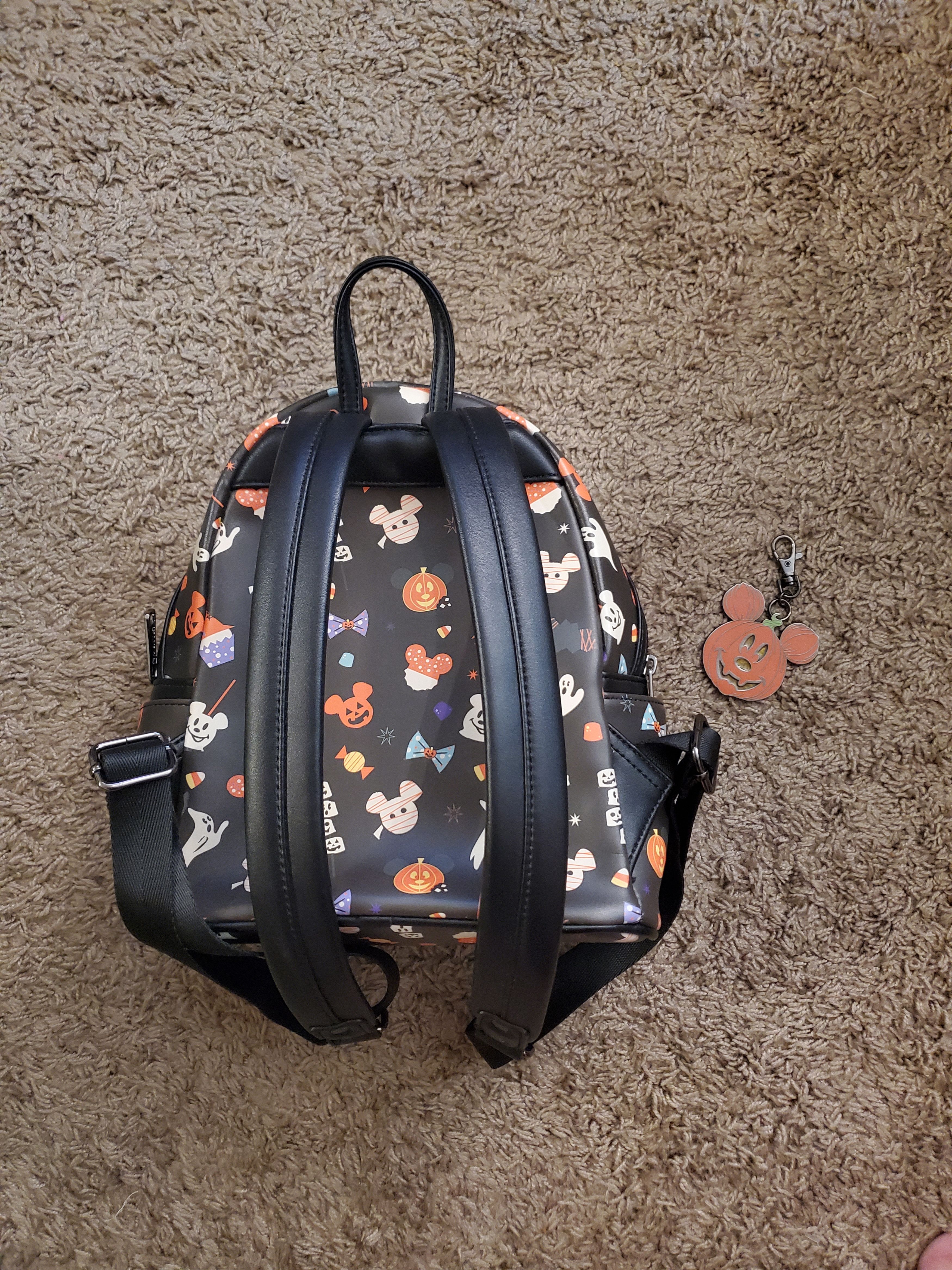 Disney Loungefly Mickey Halloween Backpack w/ Matching Keychain Size ONE SIZE - 3 Thumbnail