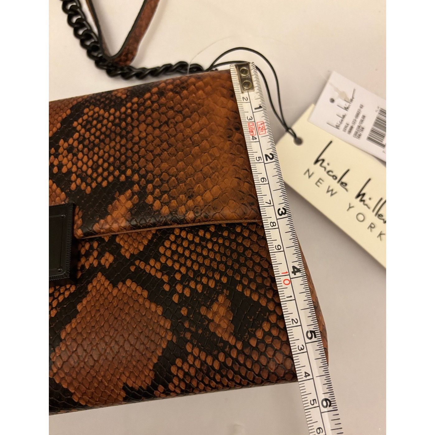 Nicole Miller NICOLE MILLER Reptile Print Faux Leather Crossbody Bag | NWT Size ONE SIZE - 5 Thumbnail