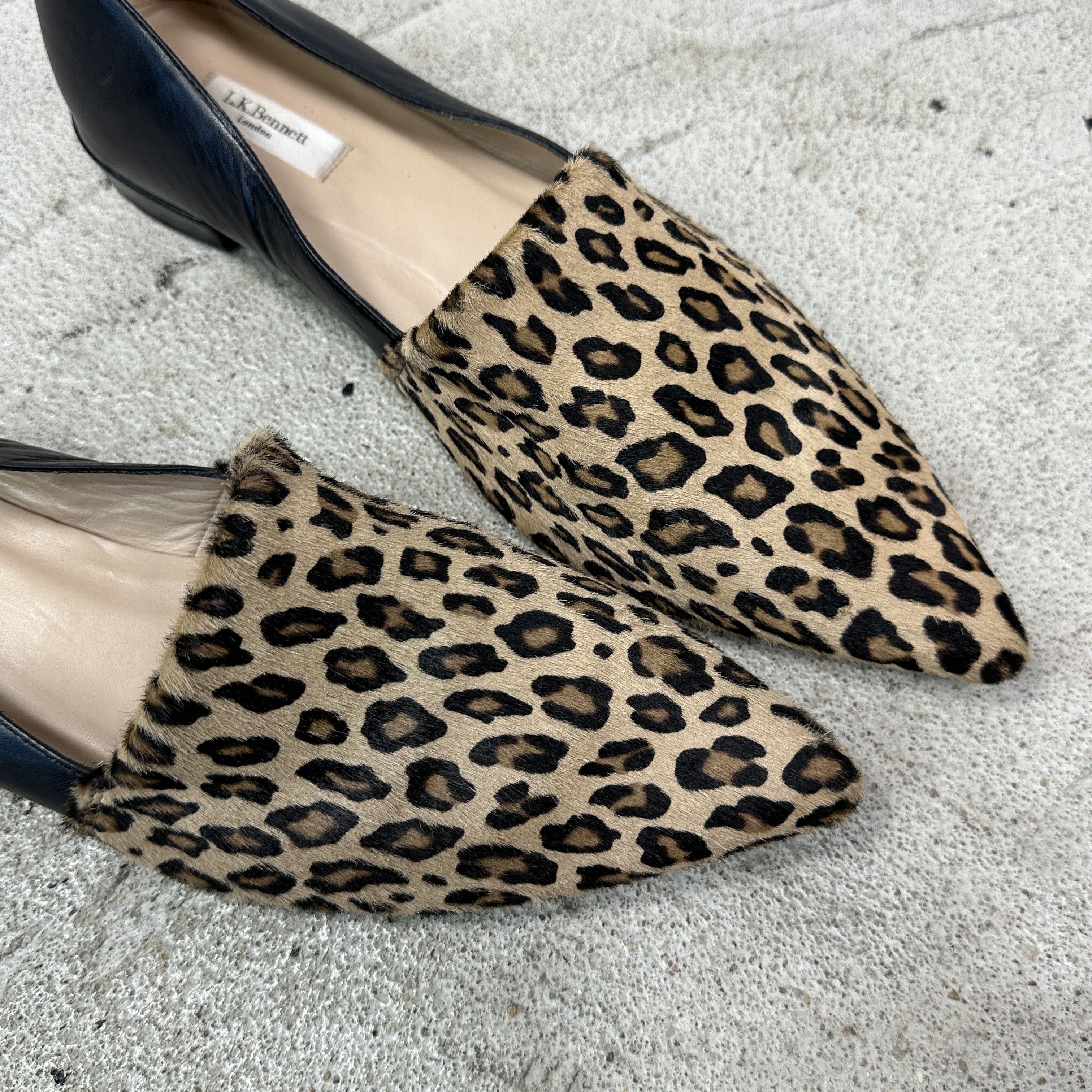 LK Bennett Vintage Avant Garde LK Bennett Cheetah Pony Hair Ballets Y2K Size US 11 / IT 41 - 8 Thumbnail