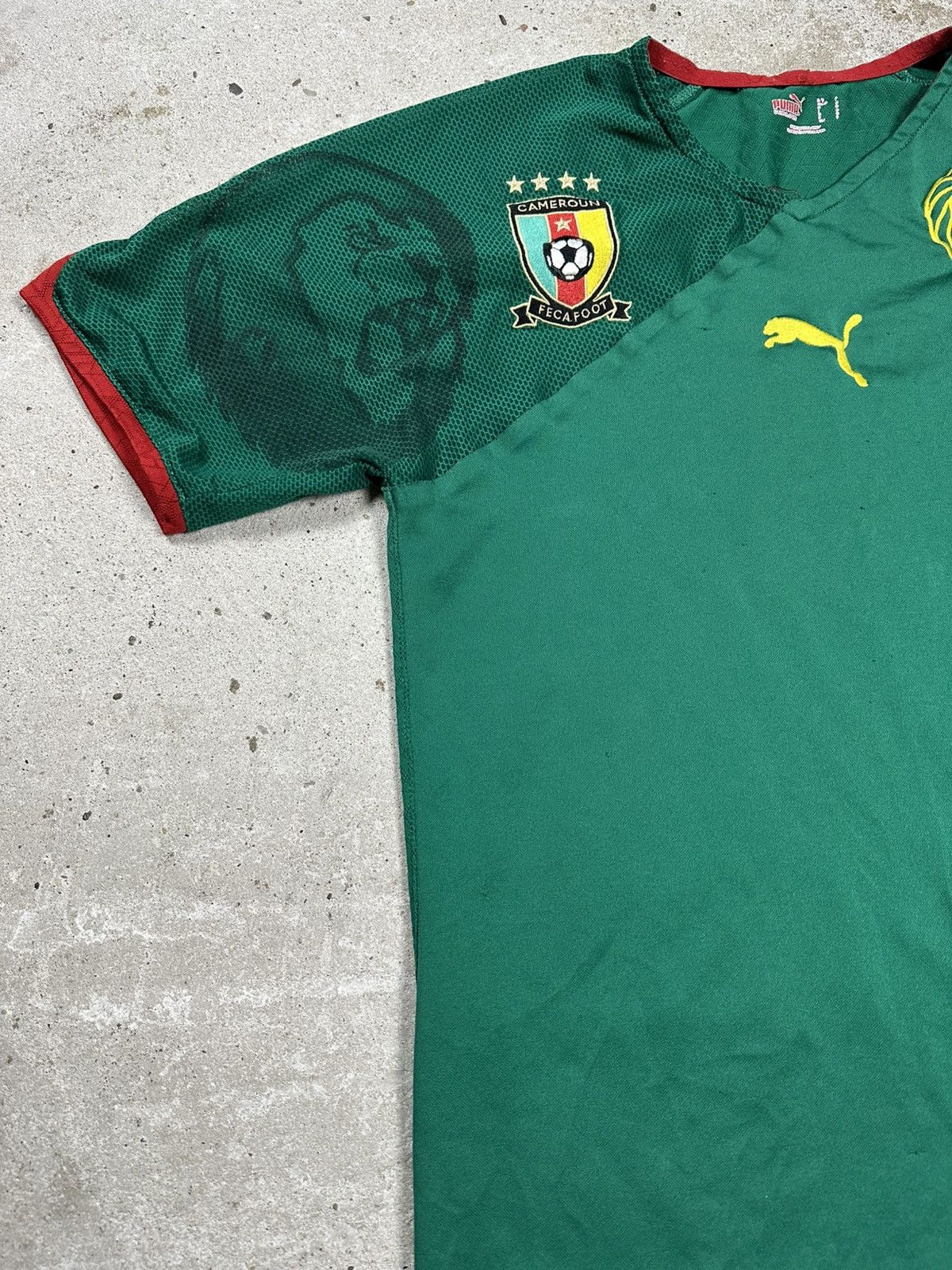 Puma × Vintage Puma x Cameroon 2010/2011 Home Jersey T Shirt Soccer Size US S / EU 44-46 / 1 - 5 Thumbnail