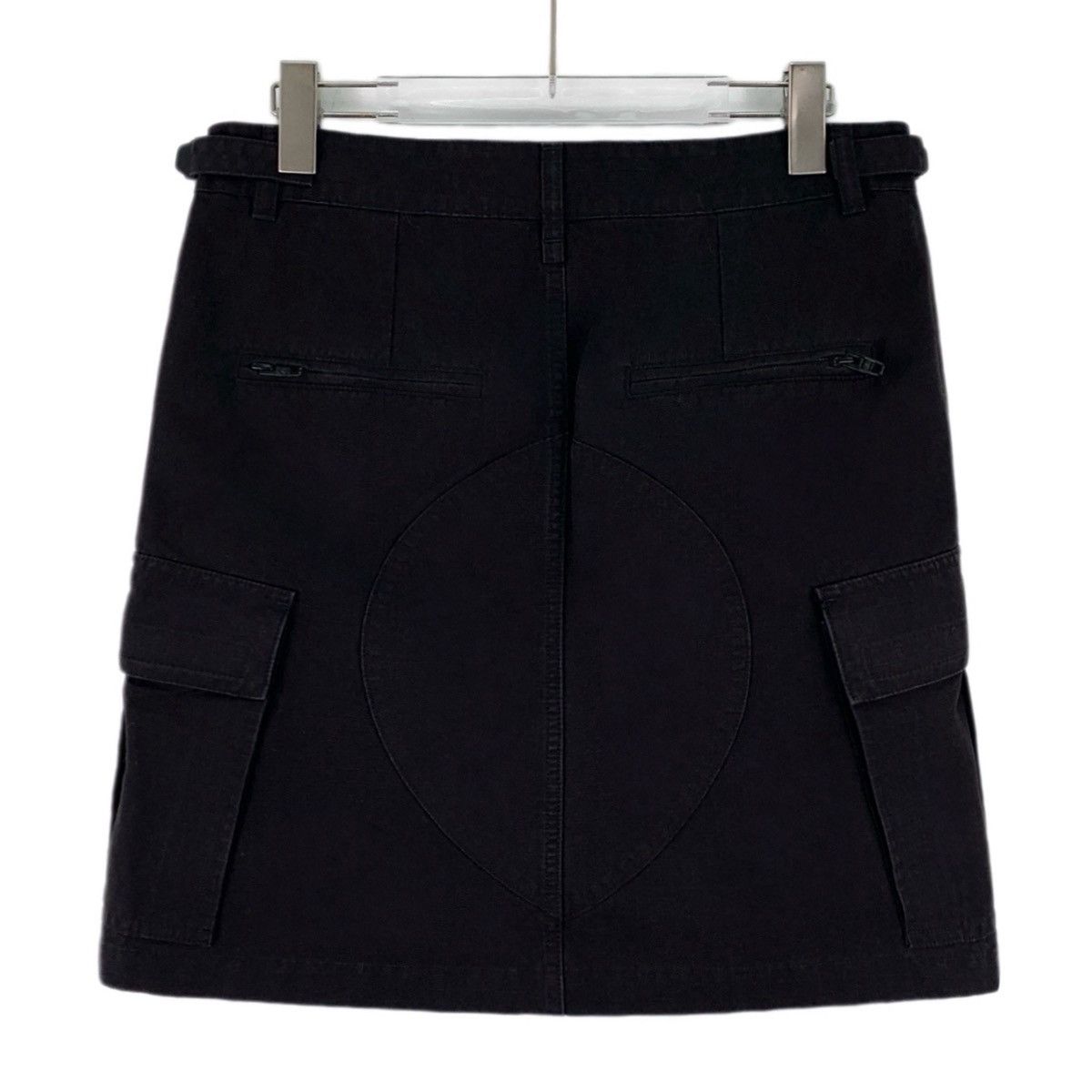 Balenciaga Balenciaga 22FW Black Cotton Cargo Mini Skirt K26WX Size 26" / US 2 / IT 38 - 2 Thumbnail