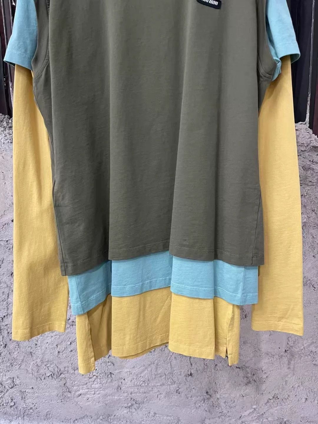 Miu Miu MiuMiu Three-Piece Long-Sleeve Vest T-Shirt Size US S / EU 44-46 / 1 - 4 Thumbnail