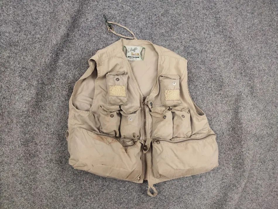 Vintage Rare Vintage 40~50's Masland Tac-L-Pac Fly Hunting Fish Vest Size US M / EU 48-50 / 2 - 1 Thumbnail