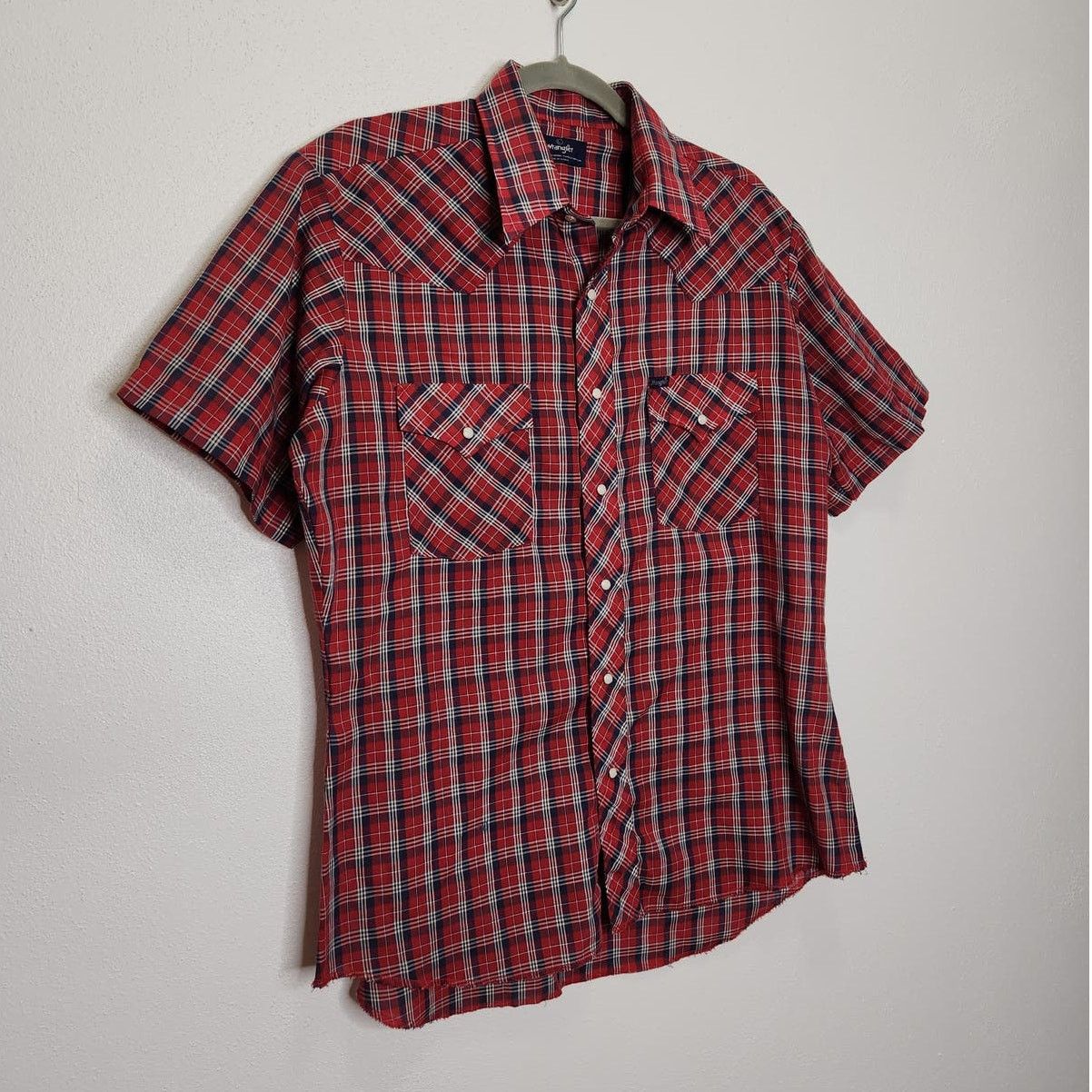 Wrangler Vintage Wrangler Pearl Snap Rockabilly Thin Button Shirt Size US L / EU 52-54 / 3 - 5 Thumbnail