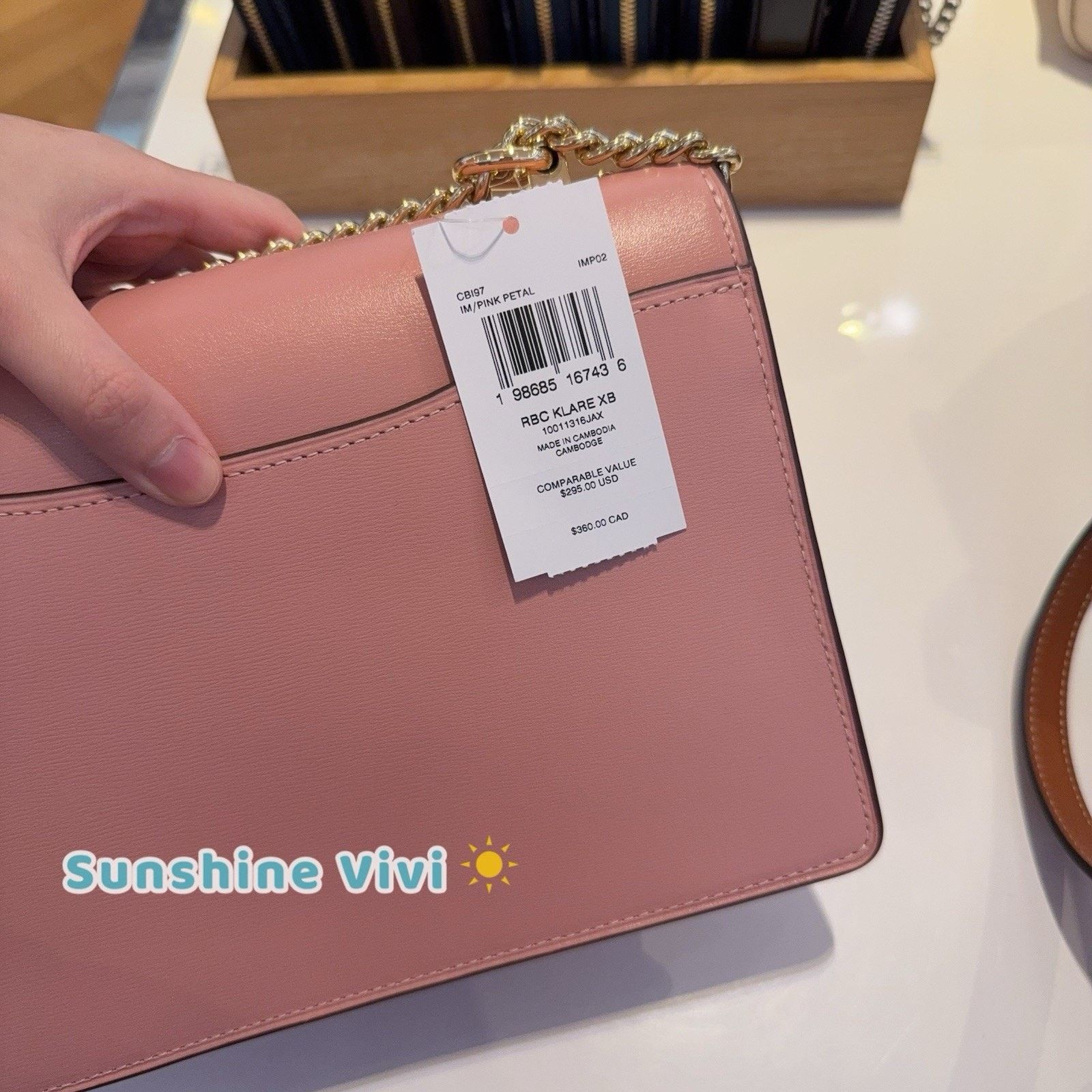 Coach NWT Coach Klare Crossbody Chain Strap Bag CBI97 pink teal Size ONE SIZE - 5 Thumbnail