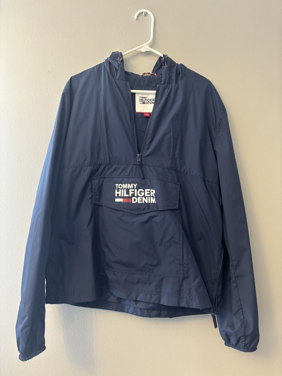 Tommy Hilfiger Tommy Hilfiger Denim 1/4 Zippered Windbreaker Mens Size US L / EU 52-54 / 3 - 1 Thumbnail