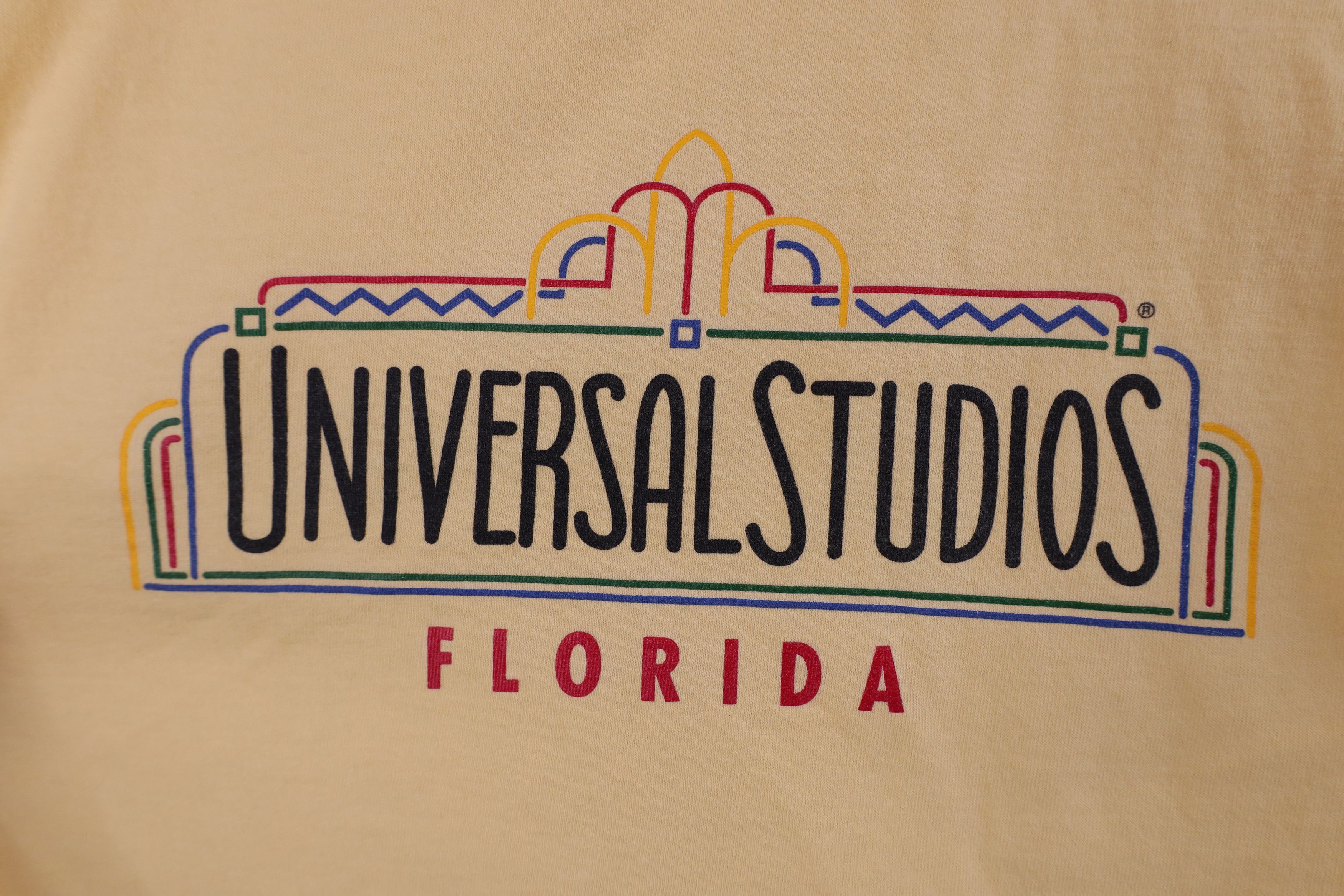 Vintage Vintage 90s Universal Studios Florida T-Shirt Yellow USA Size US M / EU 48-50 / 2 - 4 Thumbnail