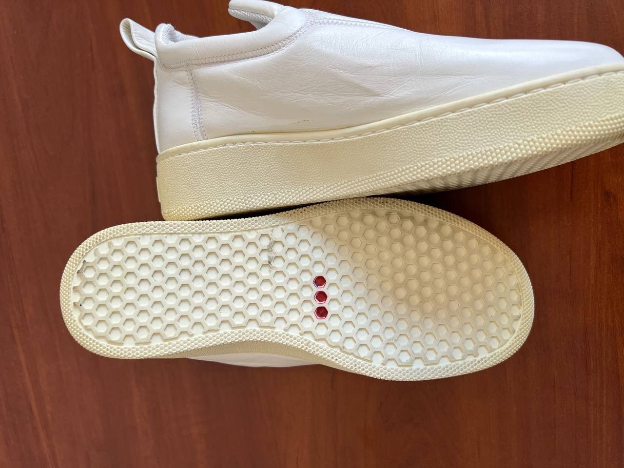 Celine CELINE BY PHOEBE PHILO WHITE LEATHER SNEAKERS SLIP-ON SZ 36 Size US 6 / IT 36 - 16 Thumbnail