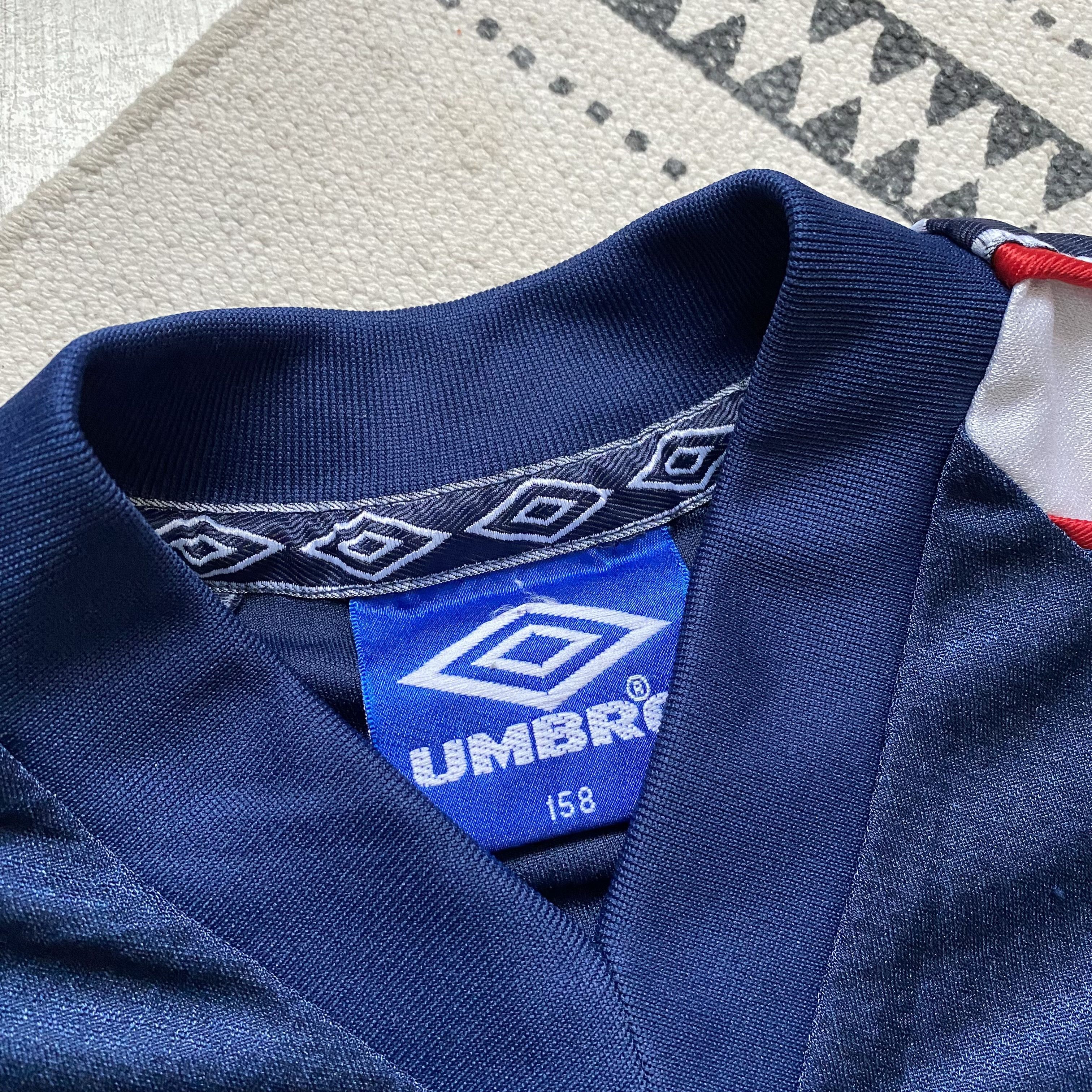 Umbro Vintage 90s Umbro England Soccer jersey Boys Green Flag Size US XXS / EU 40 - 5 Thumbnail