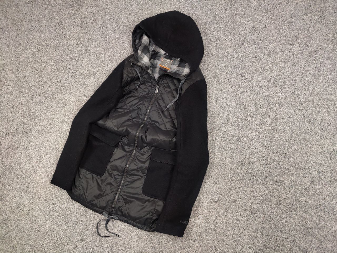 Iceberg Icebreaker Merino Loft Insulated Hooded Black Coat Jacket Size S / US 4 / IT 40 - 3 Thumbnail