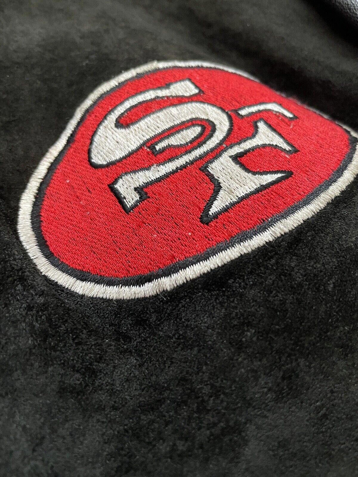 Starter Vintage Starter San Francisco 49ers Suede Leather Jacket XL Size ONE SIZE - 3 Thumbnail