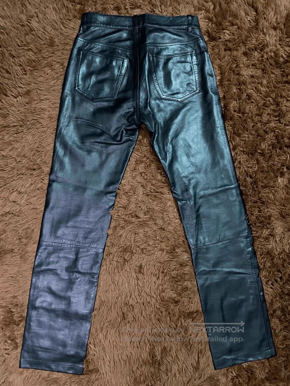 Helmut Lang Helmut Lang 99AW Leather Denim. Size US 28 / EU 44 - 2 Thumbnail