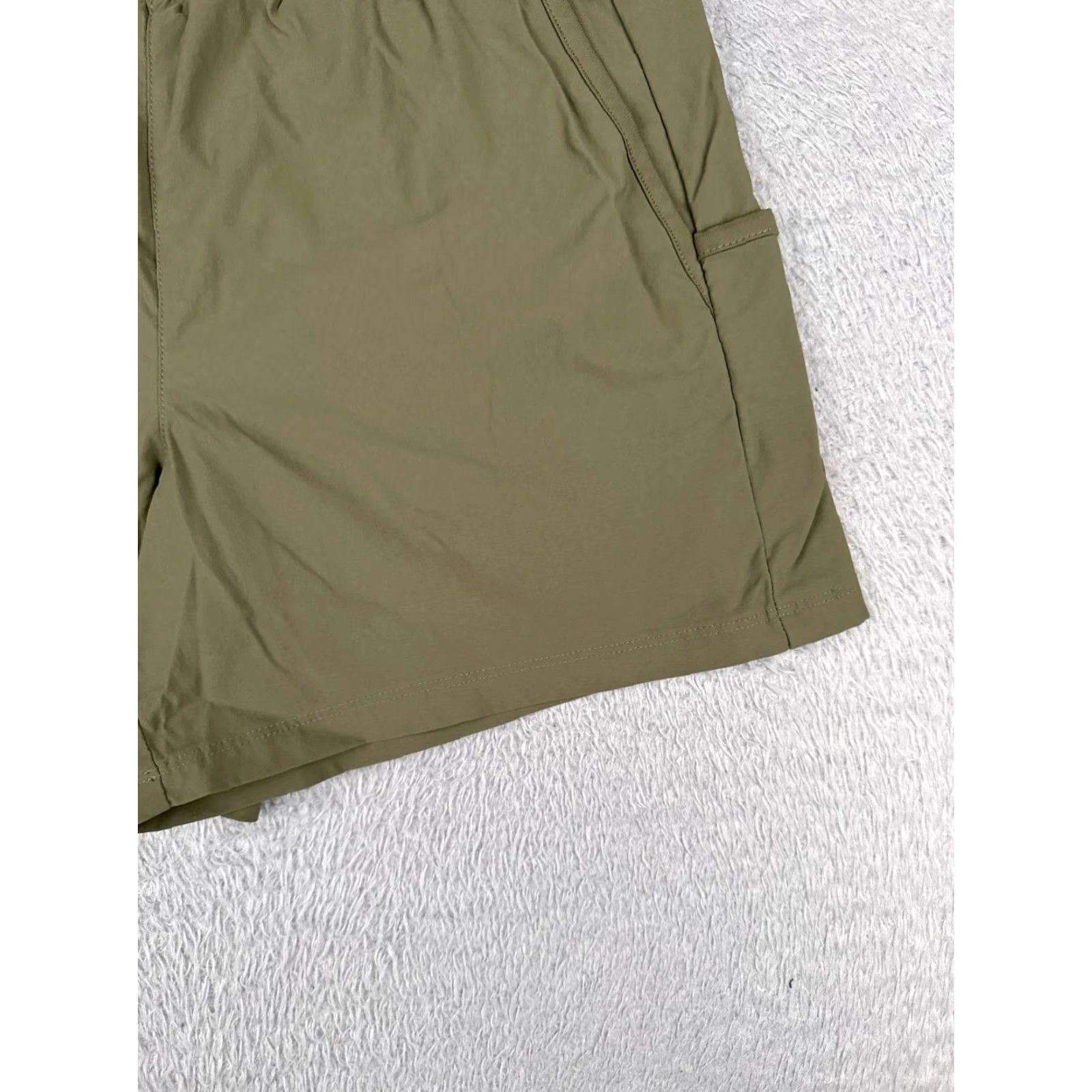 Vintage Columbia Shorts Women Large Green Chino Elastic Nylon Pull On Pockets 34x5 Size 36" / US 14 / IT 50 - 2 Thumbnail