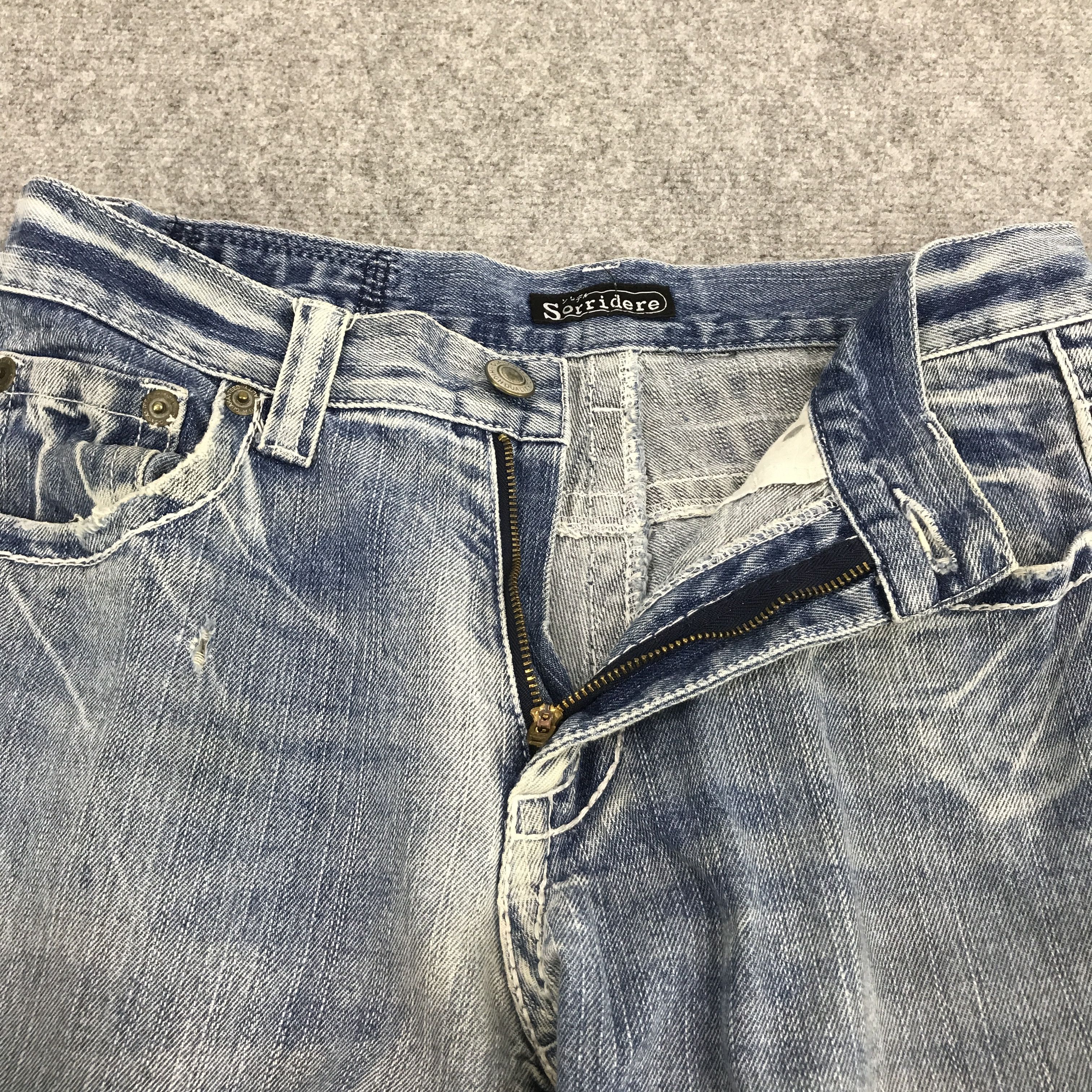 Japanese Brand JAPAN STYLE DENIM SORRIDERE DISTRESSED BOOTCUT JEANS Size US 30 / EU 46 - 7 Thumbnail