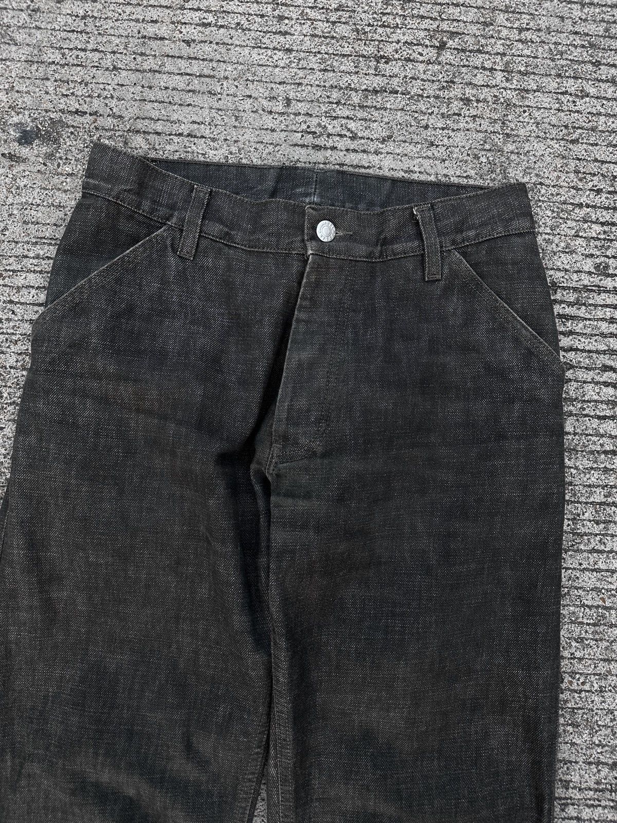Helmut Lang Vintage Helmut Lang 1998 Dark Grey Boot Cut Denim Size US 29 - 3 Thumbnail