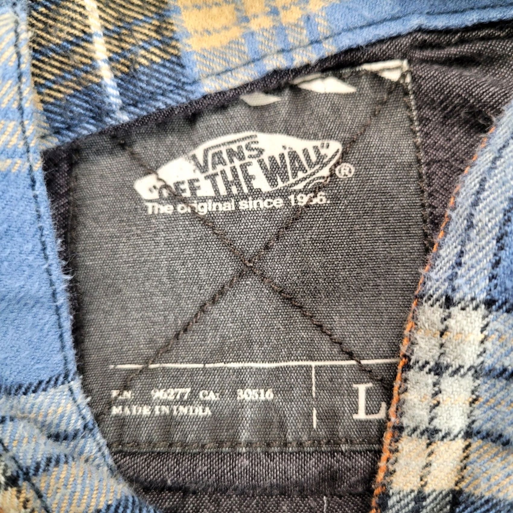 Vans VANS Blue Plaid Hooded Flannel Shirt Shacket Jacket Men's L Button Up Size US L / EU 52-54 / 3 - 3 Thumbnail
