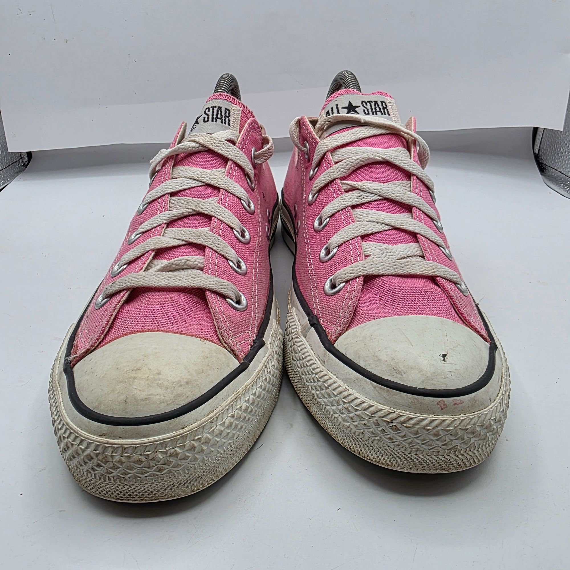Converse Converse All Star Womens Size 9.5 Pink Canvas Low Top Sneake Size US 9.5 / IT 39.5 - 2 Thumbnail
