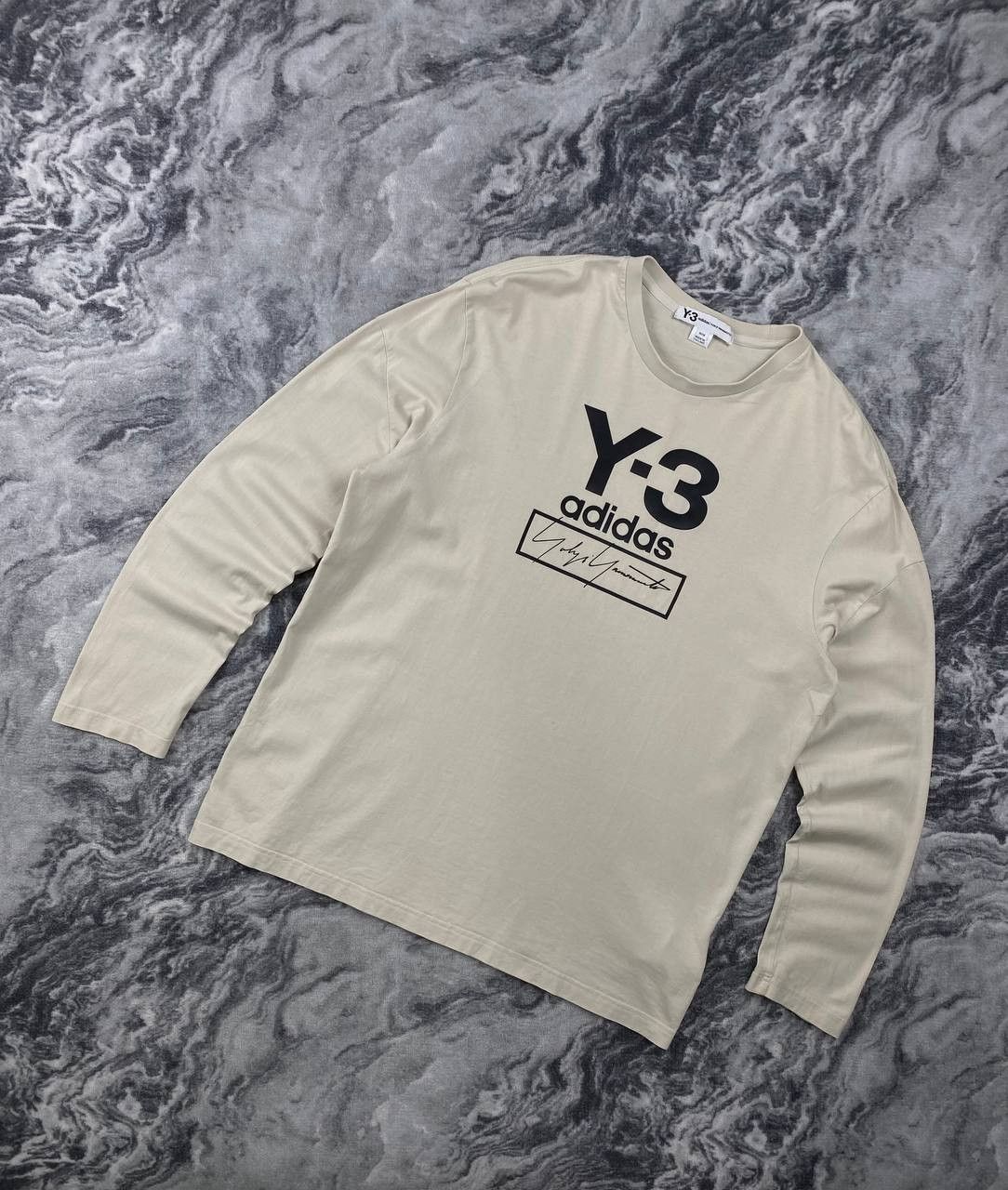 Yohji Yamamoto Adidas Y-3 Big Logo Long Sleeve Size US M / EU 48-50 / 2 - 1 Thumbnail