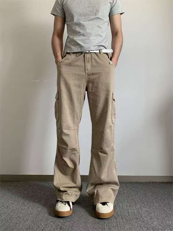 Japanese Brand × Jean Khaki street washed vintage workwear denim trousers y2k Size US 32 / EU 48 - 1 Thumbnail