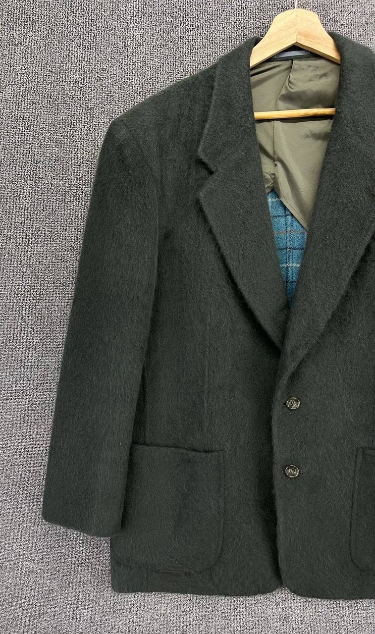 Lanvin Vintage Lanvin Green Wool Blazers Coats Jacket Size US L / EU 52-54 / 3 - 3 Thumbnail