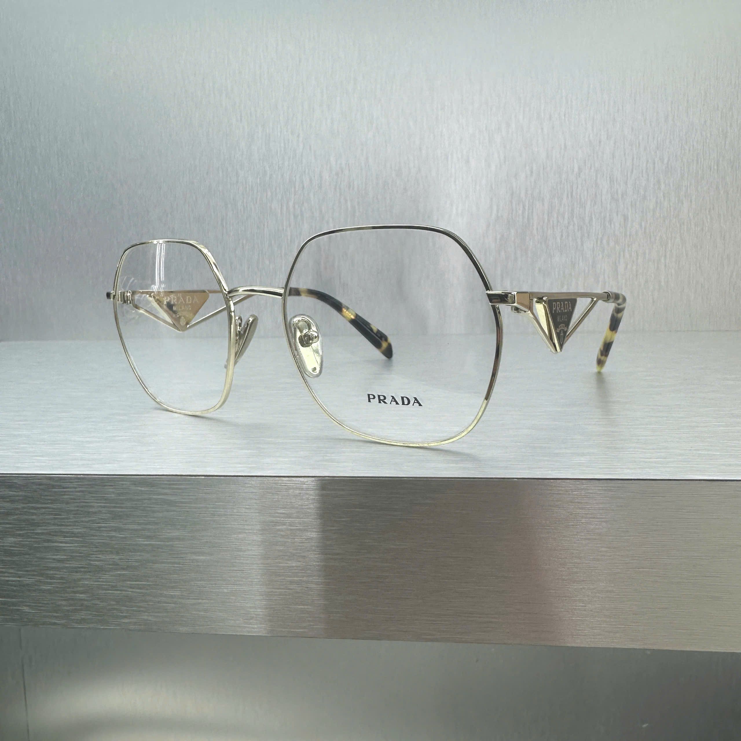 Prada PRADA 59ZV_ZVN1O1 Glasses PALE GOLD Size ONE SIZE - 6 Thumbnail