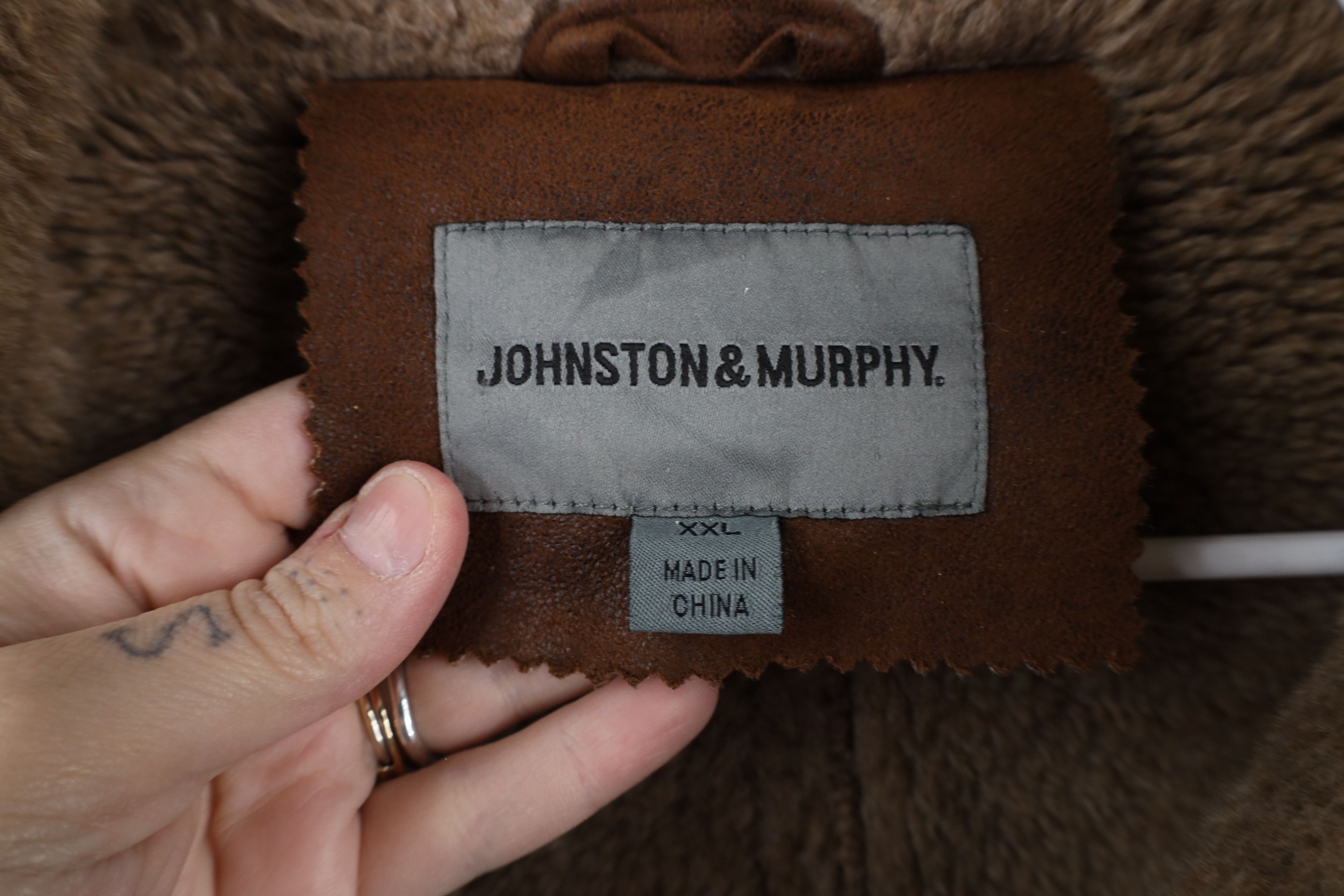 Johnston & Murphy × Vintage Vintage Johnston & Murphy Military B3 Bomber Jacket Brown Size US XXL / EU 58 / 5 - 7 Thumbnail