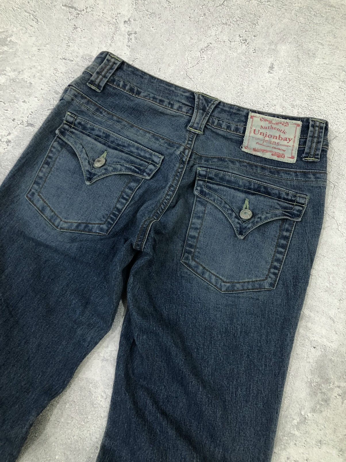If Six Was Nine 2000s UnionBay Faded Flared Pants Size US 28 / EU 44 - 8 Thumbnail