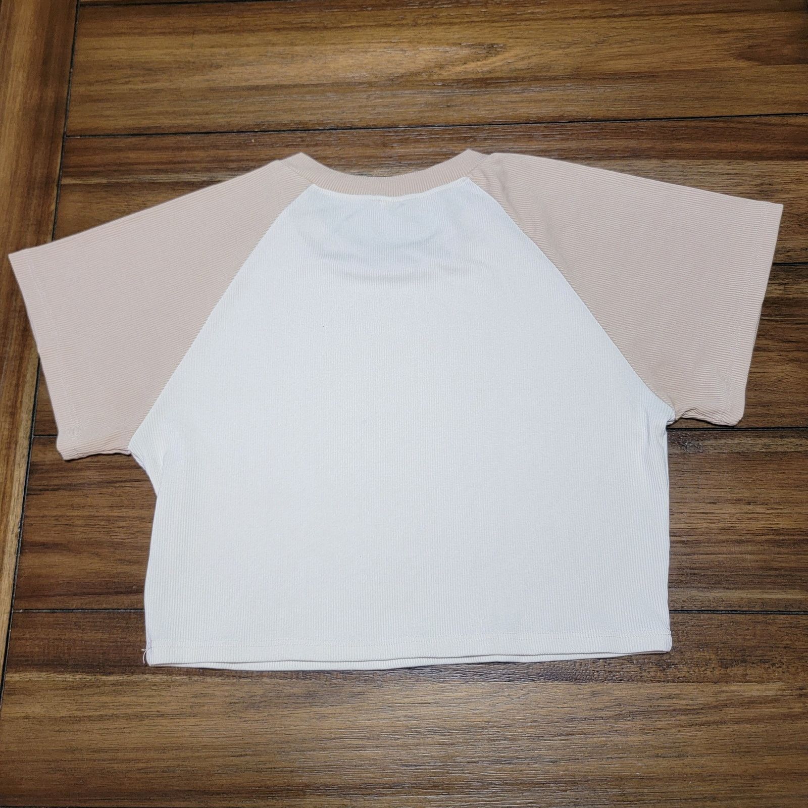 Other Beige Crop Top Tee w/ Mushrooms - Size Small (Junior XL) Size S / US 4 / IT 40 - 3 Thumbnail