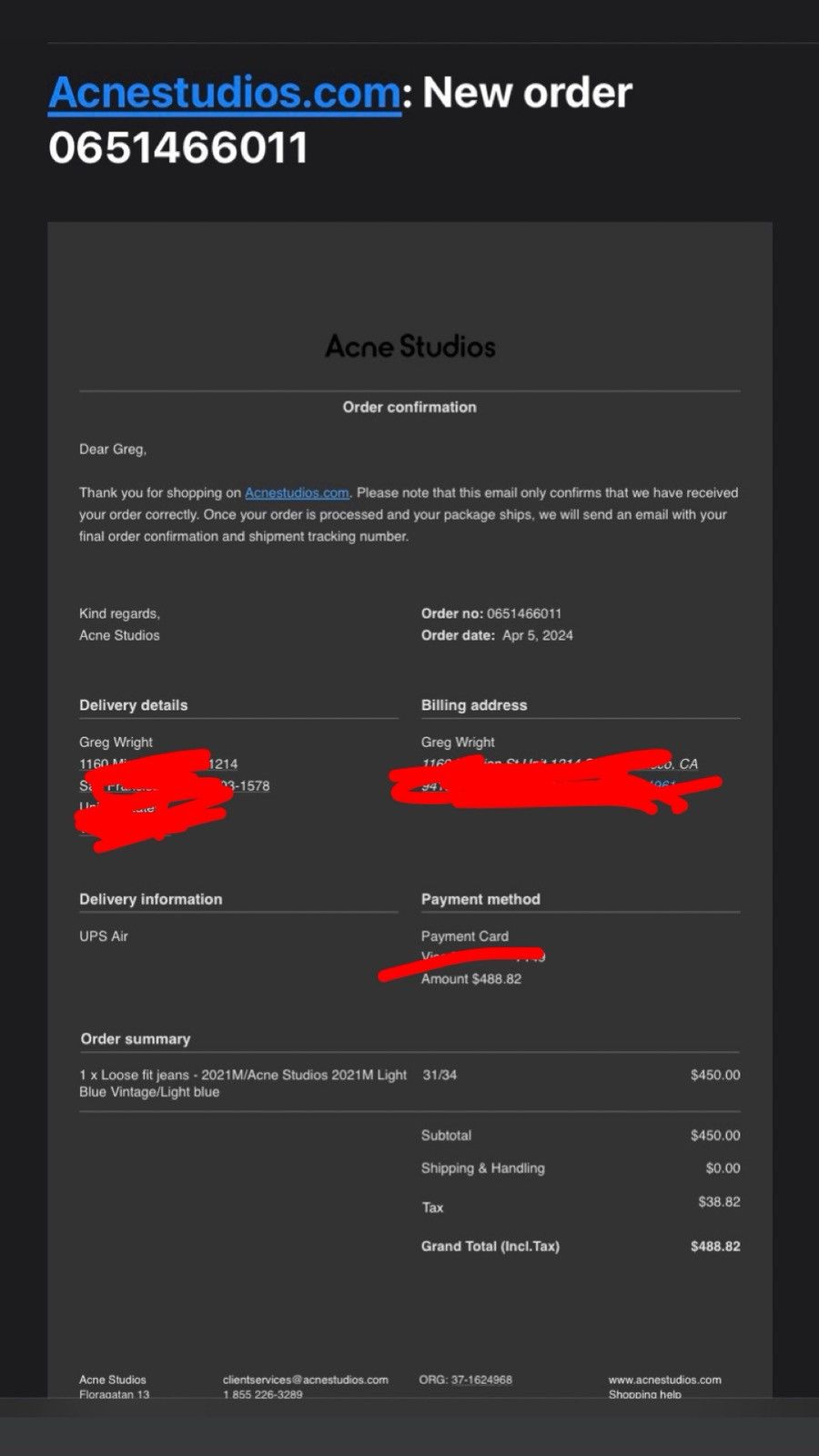 Acne Studios Acne Studios 2021M Blue Jeans Size US 31 - 8 Thumbnail