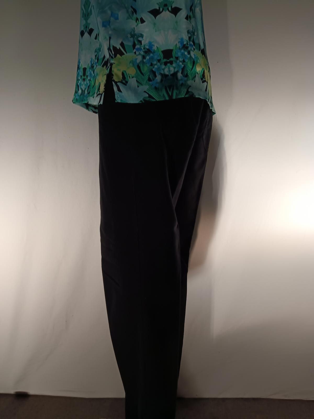 Designer Stylish Black Casual Pants Size 32" / US 10 / IT 46 - 2 Thumbnail