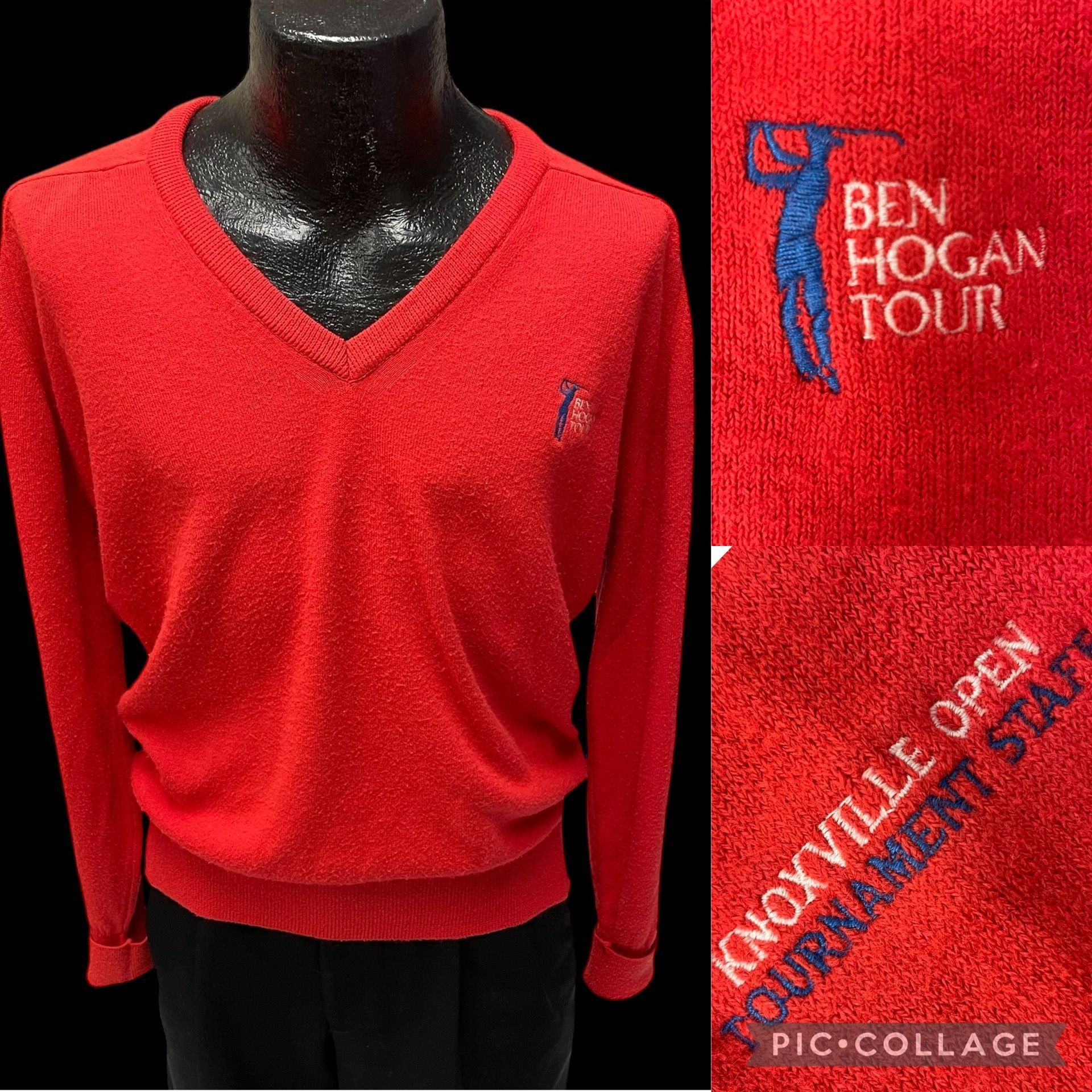 Hogan Vtg Ben HOGAN Tour Knoxville Open Golf TOURNAMENT Sweater Size US M / EU 48-50 / 2 - 1 Thumbnail