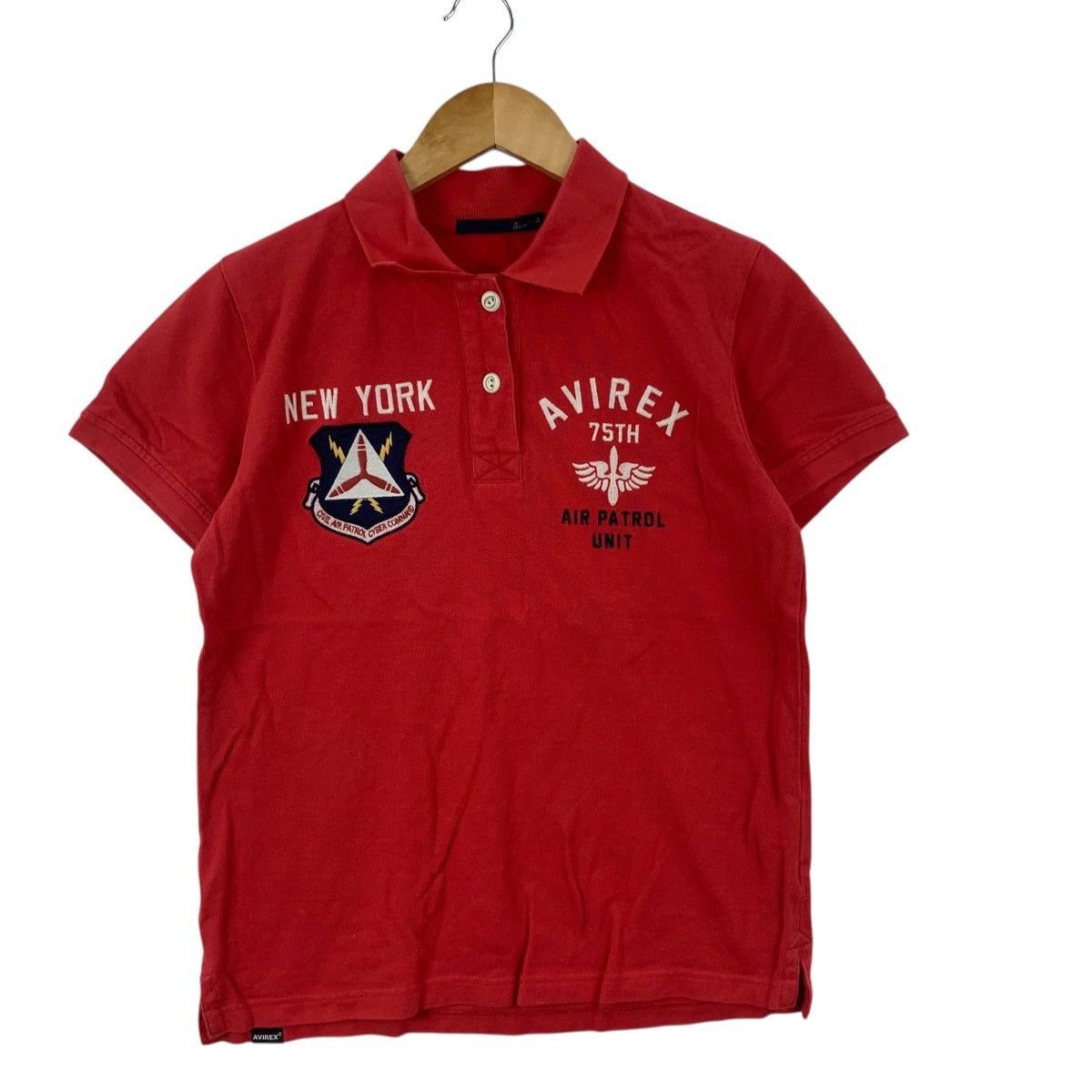 Avirex AVIREX USAF Air Patrol Unit Bumblebees USA Polo Tee Shirt Size L / US 10 / IT 46 - 5 Thumbnail