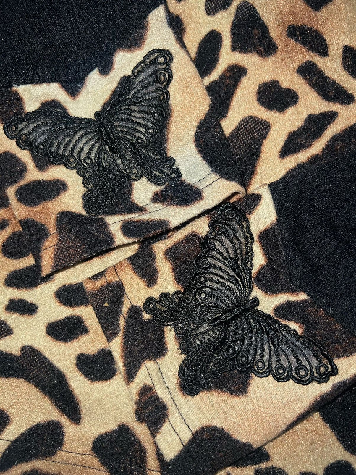 Dolce & Gabbana Y2K butterfly leopard turtle neck top🦋 🐆 Size ONE SIZE - 7 Thumbnail