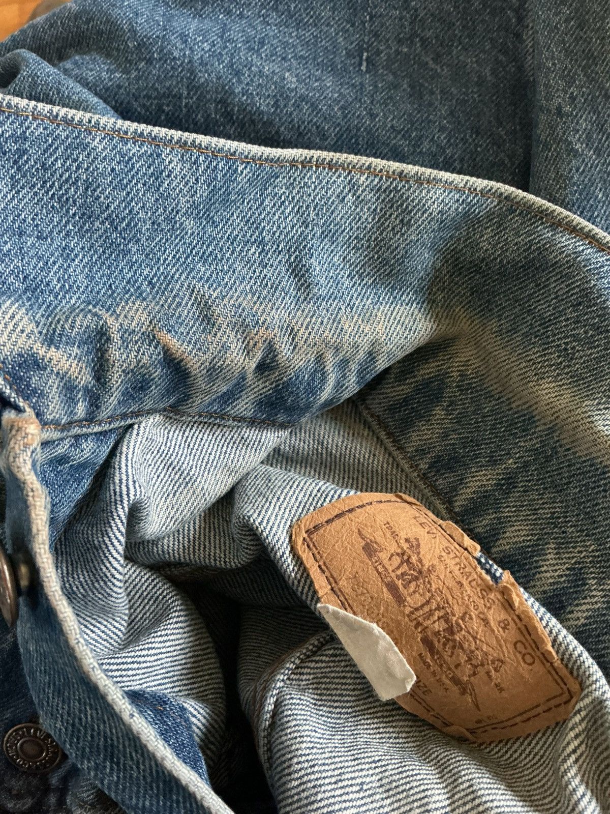 Levi's Vintage 70s 80s Levis Orange Tab Denim Trucker Jean Jacket Size US L / EU 52-54 / 3 - 11 Thumbnail